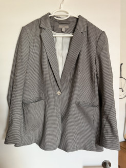 Blazer jacket in houndstooth pattern