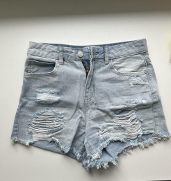 Denim shorts with holes New Look Denim