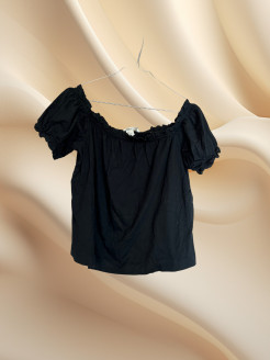 h&m top schwarz