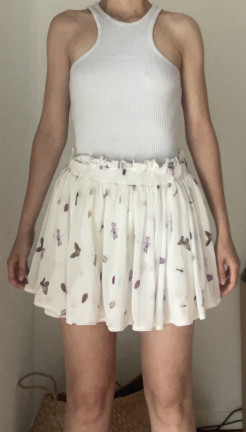 Short butterfly skirt