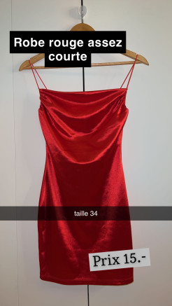 Robe rouge chic 