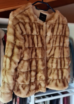 Faux fur coat