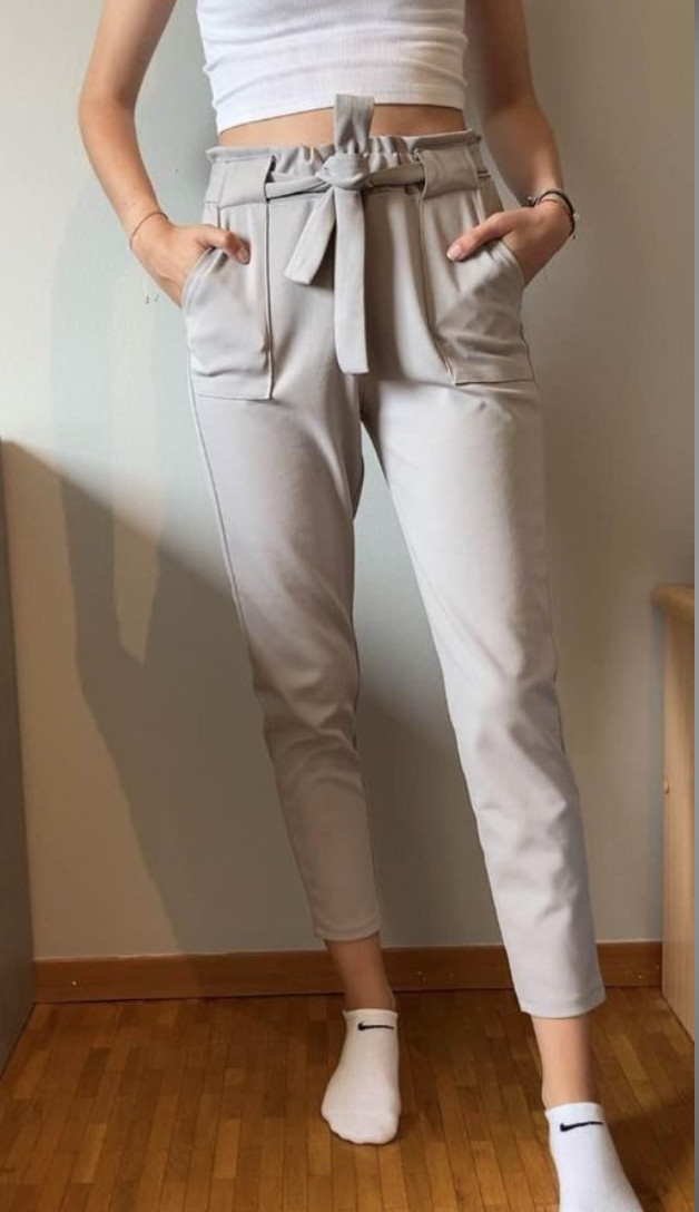 Light grey spring trousers