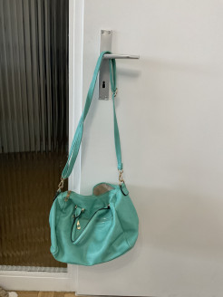 Blue-green hand bag c