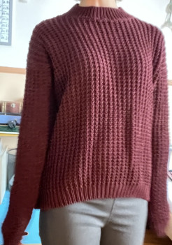 Grobmaschiger Pullover S 36/38