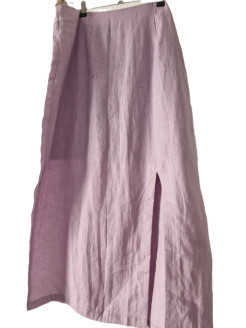 Brand New The Editor's Market Lilac 100% straight linen skirt (XL)