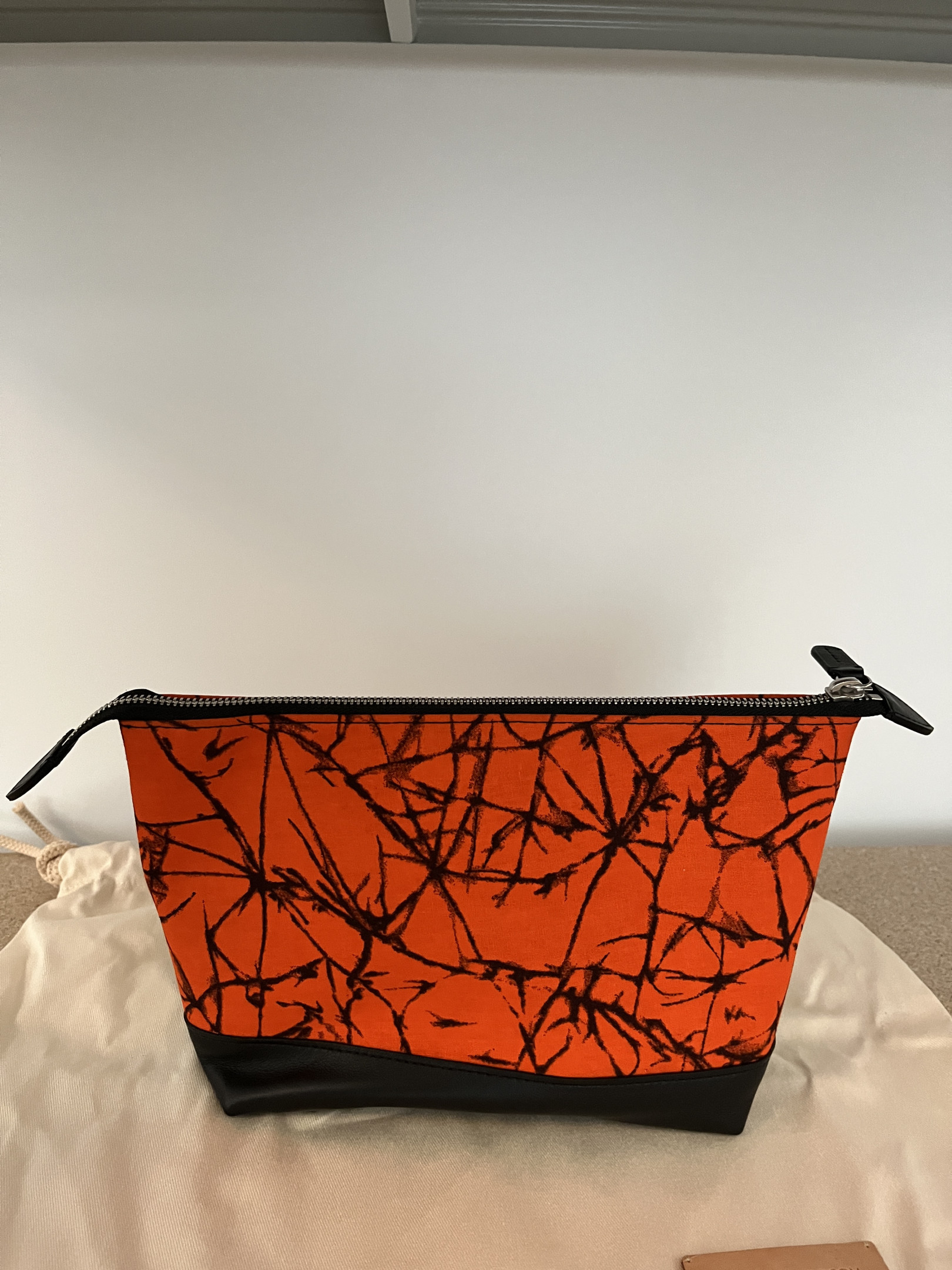 Orange fabric case