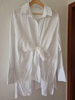 chemise longue blanche