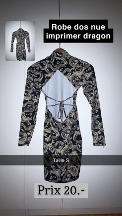 Robe mis longue à motif 