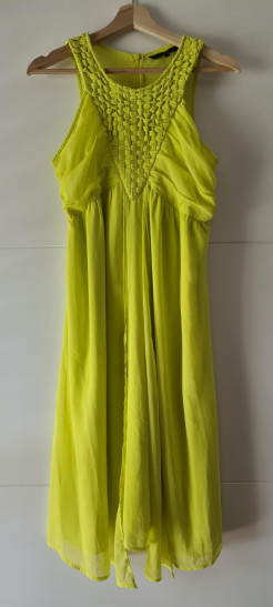 Robe jaune fluo M Elogy