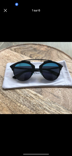 Dior Sonnenbrille schwarz und blau