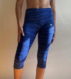 Adidas 3/4 Leggings blau