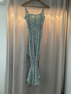 Floral midi-length dress