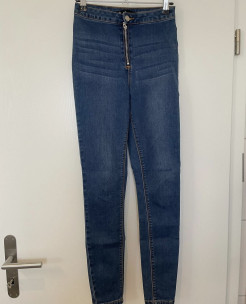 Jeans taille haute 