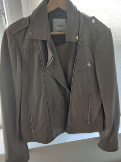 Mango leather jacket