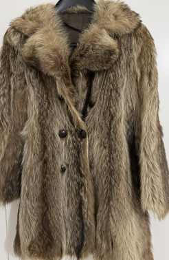 Real fur coat