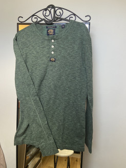 Superdry Pullover aus dunkelgrüner Baumwolle