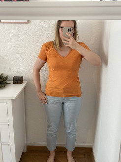 Très joli t-shirt orange