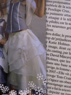 Very pretty bustier skirt set for children, weddings, etc.