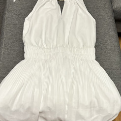 White mid-length dress