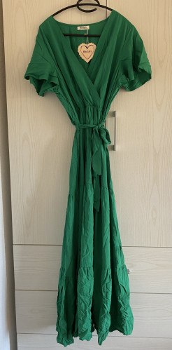 Robe longue verte