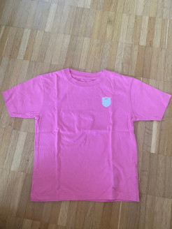 Rosa T-Shirt mit kurzen Ärmeln
