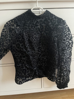 Blouse effet léopard