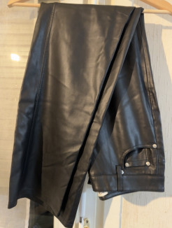 Zara leather trousers