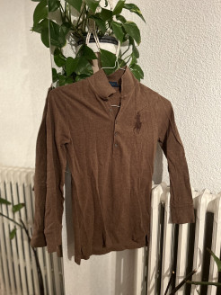 Brown polo shirt jumper