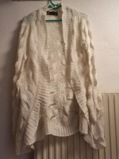 White crocheted jacket
