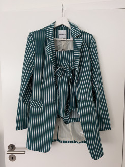 Blazer and striped shorts set