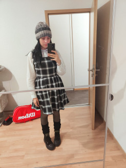 Checked dress