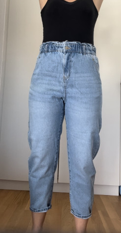 Ballon-Jeans mit hoher Taille