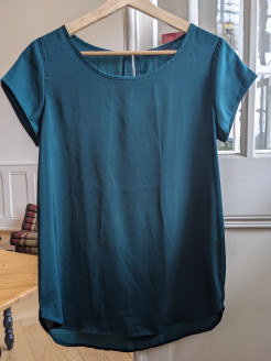 Blouse vert pétrole