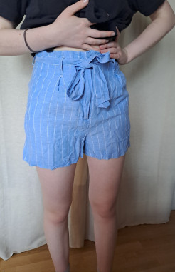 Lightweight blue summer shorts