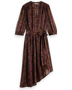 Robe portefeuille asymétrique bordeaux Scotch & Soda (FR 38)