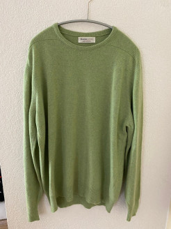 Grüner Pullover für Männer aus 100% Kaschmir