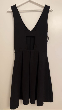 Robe mi-longue noir