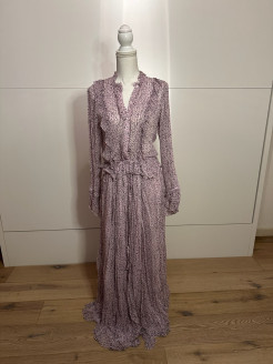 Lilac silk maxi dress Zadig & Voltaire