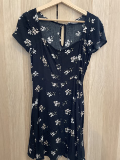 Black floral dress