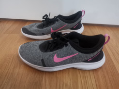 Nike shoes grey black and pink