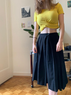 Crop top jaune