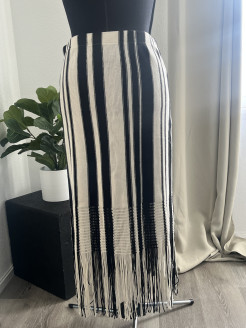 Long fringed skirt