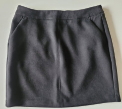 Black faux suede skirt, Vero Moda, size M