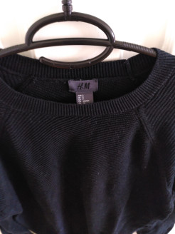Schwarzer Pullover, H&M, S/M