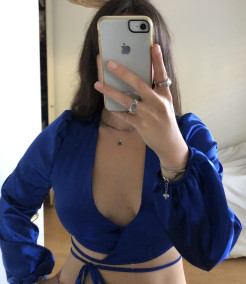 Partybluse royalblau