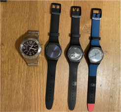 Set of 4 Swatch watches