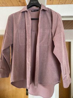 Chemise lila oversize