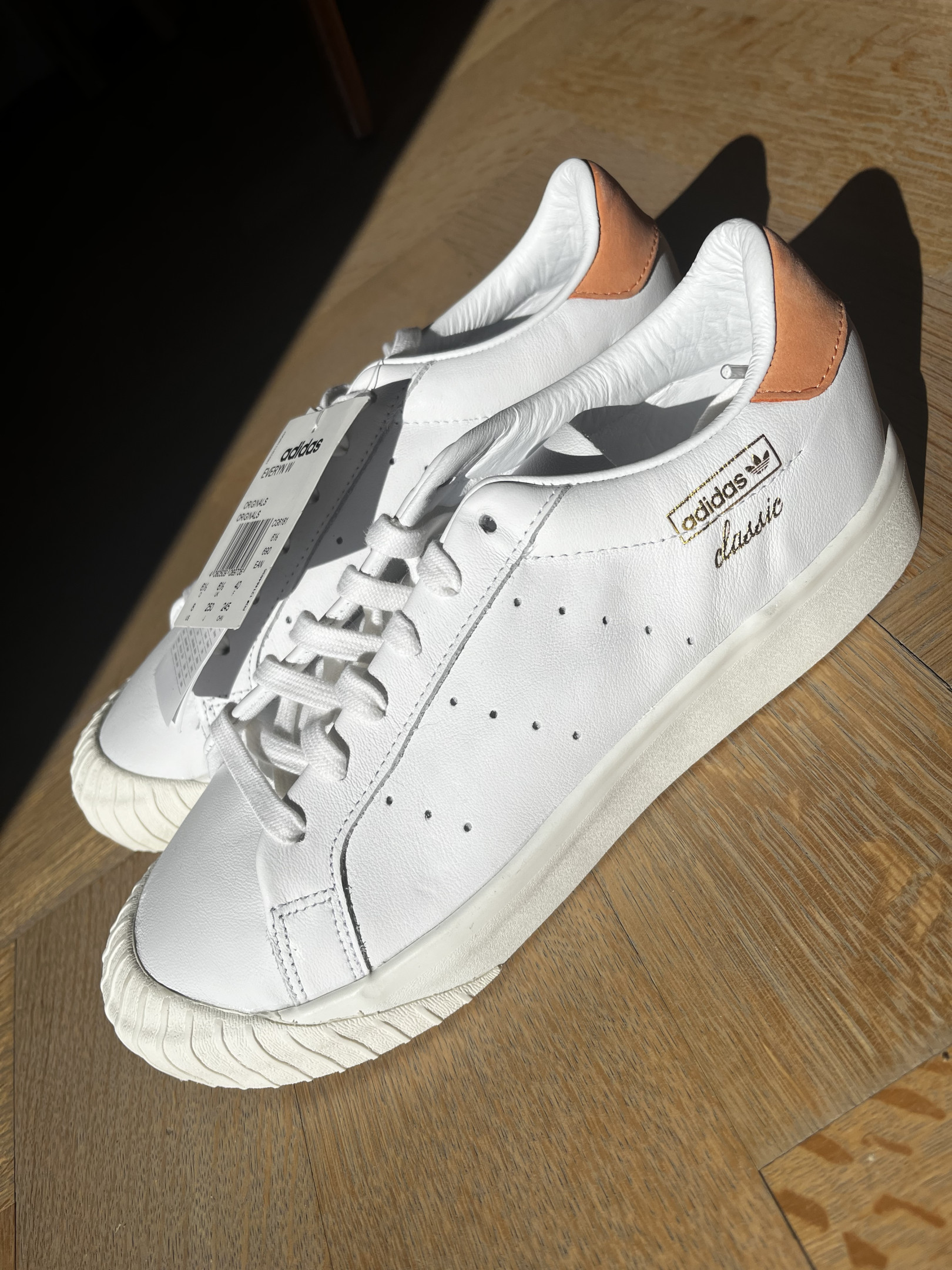 Adidas everyn clearance blanche