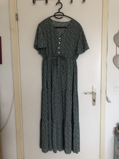 Dark green long dress